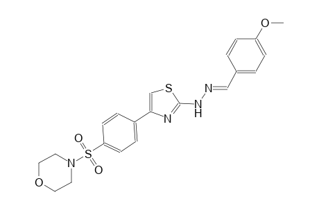 4-methoxybenzaldehyde {4-[4-(4-morpholinylsulfonyl)phenyl]-1,3-thiazol-2-yl}hydrazone