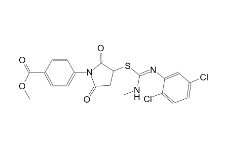 methyl 4-(3-{[(E)-[(2,5-dichlorophenyl)imino](methylamino)methyl]sulfanyl}-2,5-dioxo-1-pyrrolidinyl)benzoate