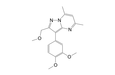 pyrazolo[1,5-a]pyrimidine, 3-(3,4-dimethoxyphenyl)-2-(methoxymethyl)-5,7-dimethyl-