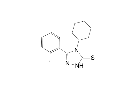 4-cyclohexyl-5-(2-methylphenyl)-2,4-dihydro-3H-1,2,4-triazole-3-thione