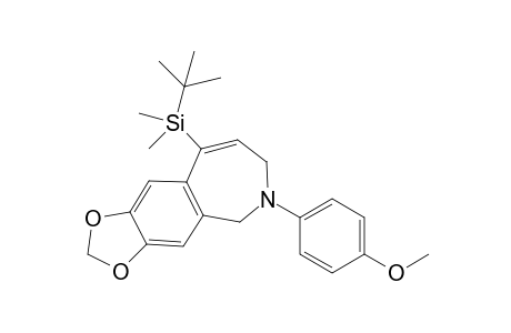 (E)-2-(4-Methoxyphenyl)-5-(tert-butyldimethylsilyl)-7,8-(methylenedioxy)-2,3-dihydro-1H-benzo[c]azepine