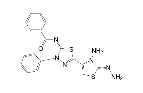 N-(5-(3-amino-2-hydrazono-2,3-dihydrothiazol-4-yl)-3-phenyl-1,3,4-thiadiazol-2(3H)-ylidene)benzamide