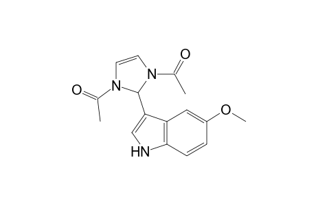 1H-Imidazole, 1,3-diacetyl-2,3-dihydro-2-(5-methoxy-1H-indol-3-yl)-