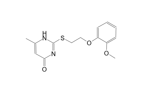 4(1H)-pyrimidinone, 2-[[2-(2-methoxyphenoxy)ethyl]thio]-6-methyl-