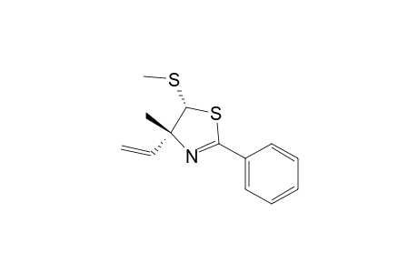 Thiazole, 4-ethenyl-4,5-dihydro-4-methyl-5-(methylthio)-2-phenyl-, cis-