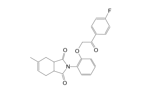 1H-isoindole-1,3(2H)-dione, 2-[2-[2-(4-fluorophenyl)-2-oxoethoxy]phenyl]-3a,4,7,7a-tetrahydro-5-methyl-
