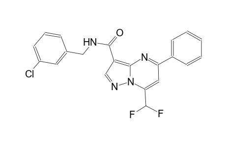 N-(3-chlorobenzyl)-7-(difluoromethyl)-5-phenylpyrazolo[1,5-a]pyrimidine-3-carboxamide