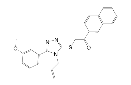 2-{[4-allyl-5-(3-methoxyphenyl)-4H-1,2,4-triazol-3-yl]sulfanyl}-1-(2-naphthyl)ethanone