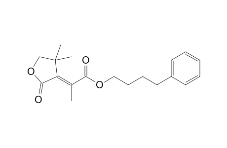 2-(4,4-Dimethyl-2-oxo-dihydrofuran-3-ylidene)propionic acid 4'-phenylbutyl ester