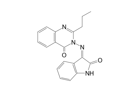 3-[(2-Oxo-1,2-dihydro-3H-indol-3-ylidene)amino]-2-propylquinazolin-4(3H)-one