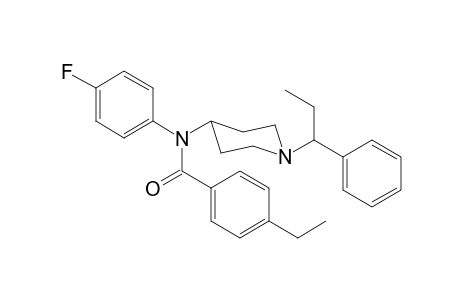 N-4-Fluorophenyl-N-[1-(1-phenylpropyl)piperidin-4-yl]-4-ethylbenzamide