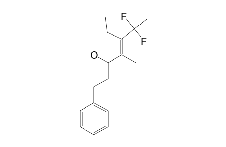 (E)-5-ETHYL-6,6-DIFLUORO-4-METHYL-1-PHENYLHEPT-4-EN-3-OL