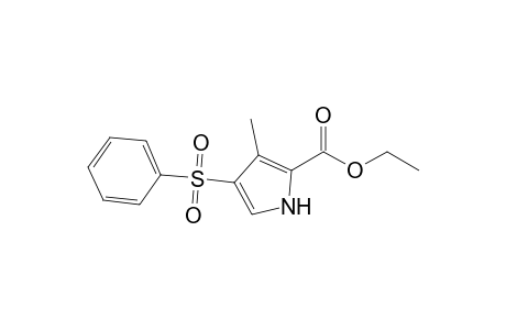 Ethyl 3-(methyl)-4-phenylsulfonyl-2-pyrrolecarboxylate