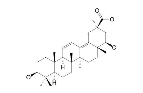 YUNGANOGENIN-F;3-BETA,22-BETA-DIHYDROXY-OLEAN-11,13-DIEN-30-OIC-ACID