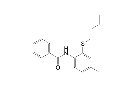 N-(2-(butylthio)-4-methylphenyl)benzamide