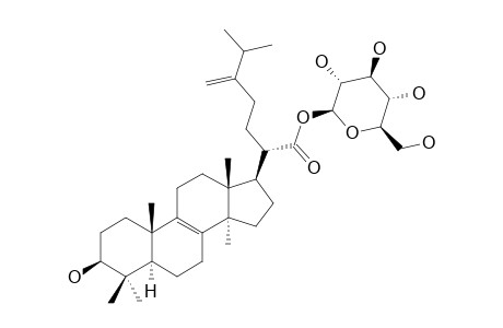 FOMITOSIDE-J;EBURICOIC-ACID-21-O-BETA-D-GLUCOPYRANOSIDE