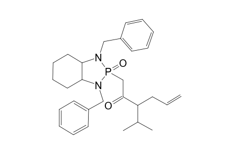(R,S)-(3aI,7aI,3'Iu)-1,3-Dibenzyloctahydro-2-(3'isopropyl-2'-oxo-5'-hexen-1-yl)-1,3,2-benzodiazaphosphole 2-Oxide