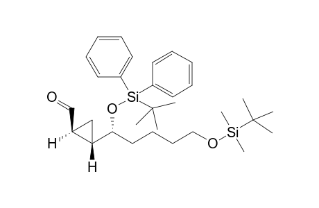 (1S,2S)-2-[(1R)-5-[tert-butyl(dimethyl)silyl]oxy-1-[tert-butyl(diphenyl)silyl]oxy-pentyl]cyclopropane-1-carbaldehyde