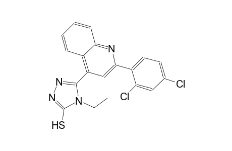 5-[2-(2,4-dichlorophenyl)-4-quinolinyl]-4-ethyl-4H-1,2,4-triazole-3-thiol