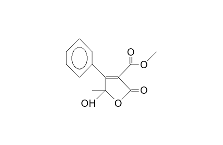 2-Methoxycarbonyl-3-phenyl-4-hydroxy-2-pentenoic acid, G-lactone