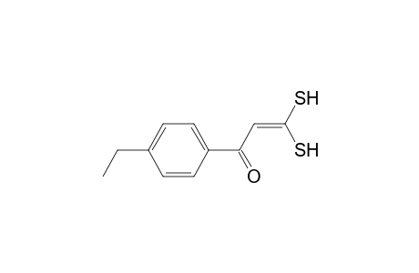 2-Propen-1-one, 1-(4-ethylphenyl)-3,3-dimercapto-