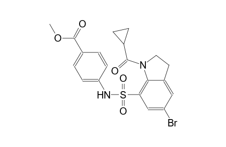 benzoic acid, 4-[[[5-bromo-1-(cyclopropylcarbonyl)-2,3-dihydro-1H-indol-7-yl]sulfonyl]amino]-, methyl ester