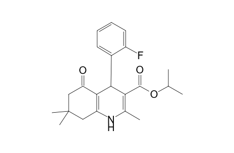 4-(2-fluorophenyl)-2,7,7-trimethyl-5-oxo-1,4,6,8-tetrahydroquinoline-3-carboxylic acid propan-2-yl ester
