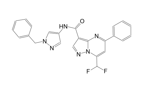 N-(1-benzyl-1H-pyrazol-4-yl)-7-(difluoromethyl)-5-phenylpyrazolo[1,5-a]pyrimidine-3-carboxamide