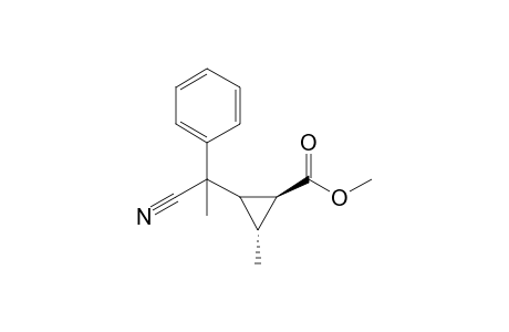 (1S,3R)-Methyl 2-(1'-cyano-1'-phenylethyl)-3-methylcyclopropanecarboxylate