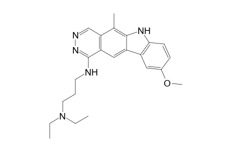 Diethyl-[3-[(9-methoxy-5-methyl-6H-pyridazino[4,5-b]carbazol-1-yl)amino]propyl]amine