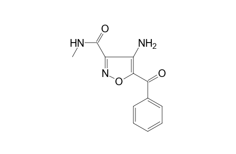 3-Isoxazolecarboxamide, 4-amino-5-benzoyl-N-methyl-