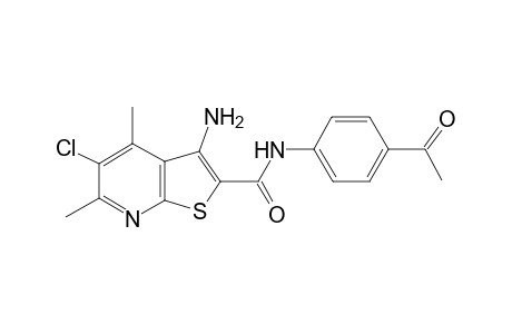 N-(4-acetylphenyl)-3-amino-5-chloro-4,6-dimethylthieno[2,3-b]pyridine-2-carboxamide