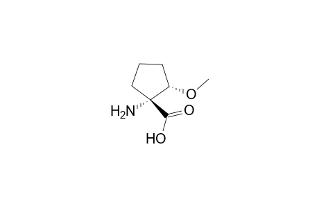 (1R,2S)-1-amino-2-methoxy-1-cyclopentanecarboxylic acid