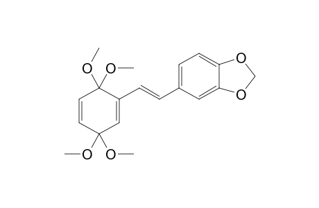 5-[2'-(3'',3'',6'',6''-Tetramethoxycyclohexa-1'',4''-dienyl)ethenyl]-1,3-benzodioxole