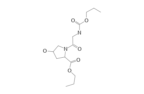 gly-4-hyp, N-(N-Propyloxycarbonyl)-, N-propyl ester