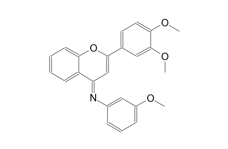 N-[(4E)-2-(3,4-dimethoxyphenyl)-4H-chromen-4-ylidene]-3-methoxyaniline