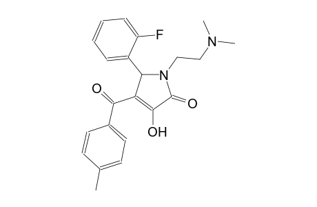 1-[2-(dimethylamino)ethyl]-5-(2-fluorophenyl)-3-hydroxy-4-(4-methylbenzoyl)-1,5-dihydro-2H-pyrrol-2-one