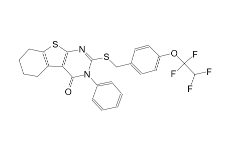 benzo[4,5]thieno[2,3-d]pyrimidin-4(3H)-one, 5,6,7,8-tetrahydro-3-phenyl-2-[[[4-(1,1,2,2-tetrafluoroethoxy)phenyl]methyl]thio]-