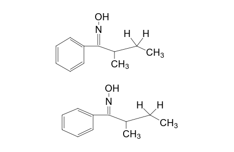 2-methylbutyrophenone, oxime