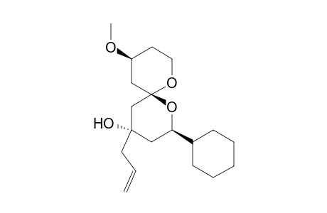 (2R,4S,6R,10S)-4-Allyl-2-cyclohexyl-10-methoxy-1,7-dioxaspiro[5.5]undecan-4-ol