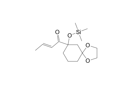 1-(1'-((Trimethylsilyl)oxy)-3'.3'-(ethylenedioxy)cyclohexyl)-2-buten-1-one