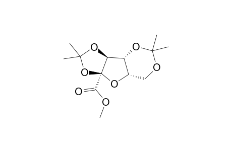 Methyl 2,3:4,6-di-O-isopropylidene-.alpha.,L-xylo-hex-2-ulofuranosonate