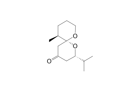 (2S,6R,11S)-11-Methyl-2-(1-(methyl)ethyl)-1,7-dioxaspiro[5.5]undecan-4-one