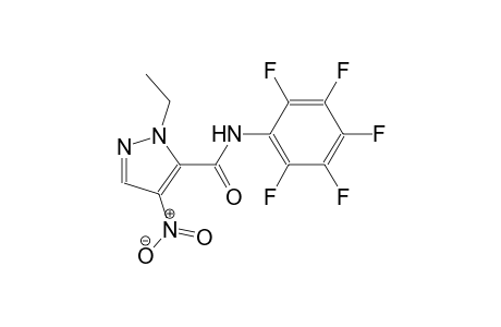 1-ethyl-4-nitro-N-(2,3,4,5,6-pentafluorophenyl)-1H-pyrazole-5-carboxamide