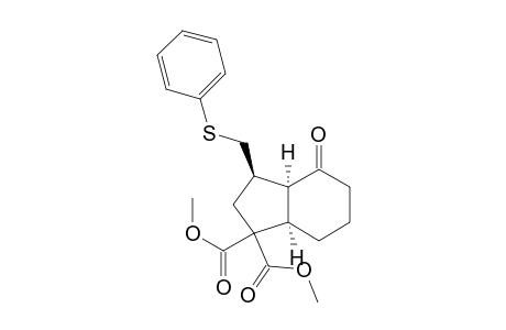 (3R,3aS,7aR)-dimethyl 4-oxo-3-(phenylthiomethyl)hexahydro-1H-indene-1,1(2H,3H)-dicarboxylate