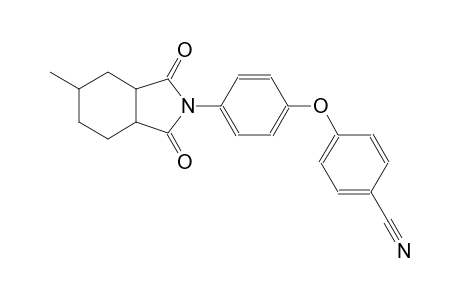 4-[4-(5-methyl-1,3-dioxooctahydro-2H-isoindol-2-yl)phenoxy]benzonitrile