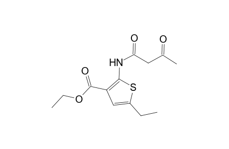 2-acetoacetamido-5-ethyl-3-thiophenecarboxylic acid, ethyl ester