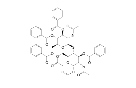 2-ACETAMIDO-4-S-(2-ACETAMIDO-3,4,6-TRI-O-BENZOYL-2-DEOXY-BETA-D-GLUCOPYRANOSYL)-1,6-DI-O-ACETYL-3-O-BENZOYL-2-DEOXY-4-THIO-ALPHA-D-GLUCOPYRANOSE