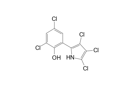 2,4-bis(chloranyl)-6-[3,4,5-tris(chloranyl)-1H-pyrrol-2-yl]phenol