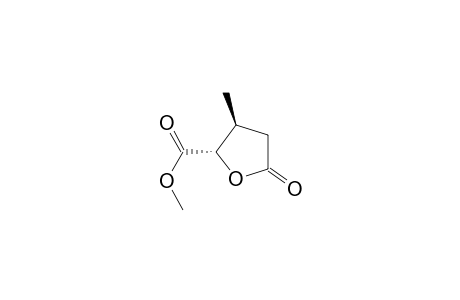 2-Furancarboxylic acid, tetrahydro-3-methyl-5-oxo-, methyl ester, trans-